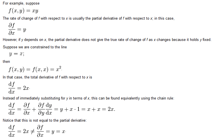 X y partial derivative